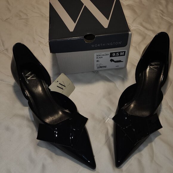 Worthington Colony Womens Pointed Closed Toe Kitten Heel Pumps size 9.5 - Picture 1 of 6